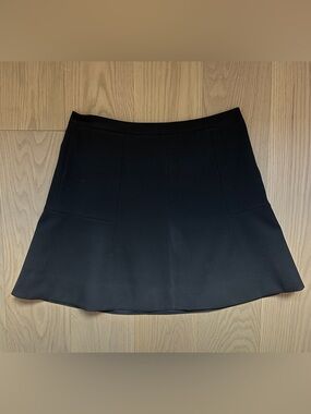 J. Crew Black Lined Mini Skirt Size 4